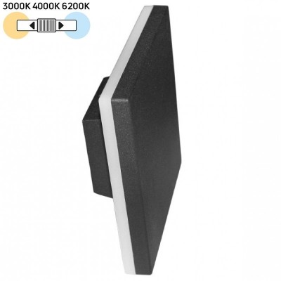 Φωτιστικό Απλίκα LED 10W 230V 1000lm CCT Αλουμινίου Μαύρο IP54 9-8101`